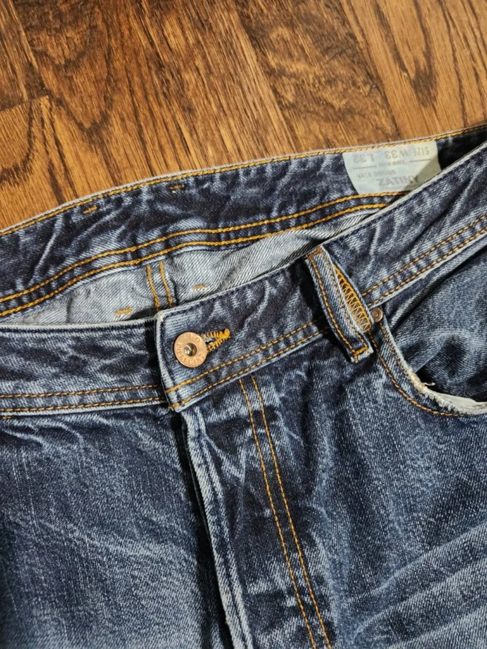 Diesel Zatiny Regular Bootcut Button-fly Wash ORUS5 size 33x30 *please see descr